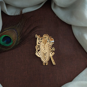 Antique Kemp Goddess Pendant – Embellished with Multi-Color Kemp Stones