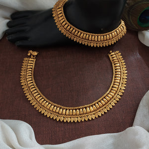 Antique Gold-Plated Bridal Anklets | Traditional Payal | Wedding Accessories