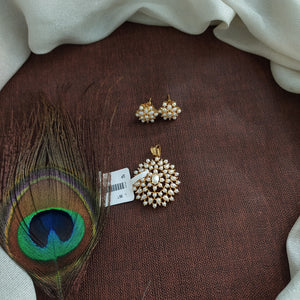 Pearl Pendant Set with Matching Studs
