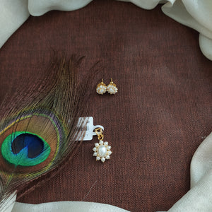 Pearl Pendant Set with Matching Studs