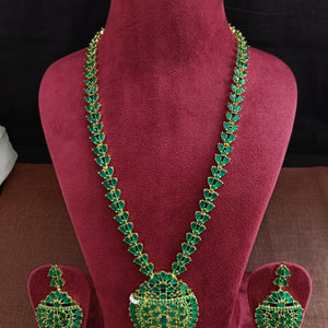 Hydro Green Color Zircon Long Necklace