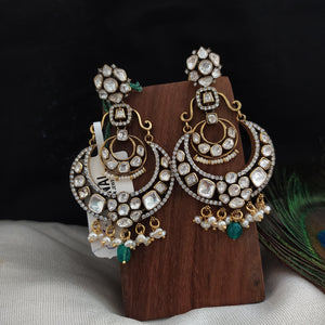 Elegant and Unique Silver Monzonite Earrings