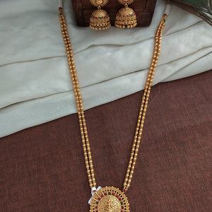 Matt Finish Goddess Lakshmi Mala Set