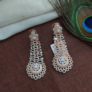 Adorable zircon earrings