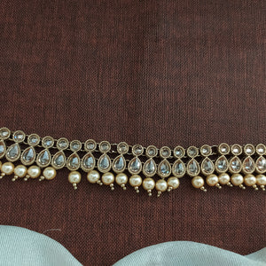 Perfect Look Adjustable One Pearl Hip chain