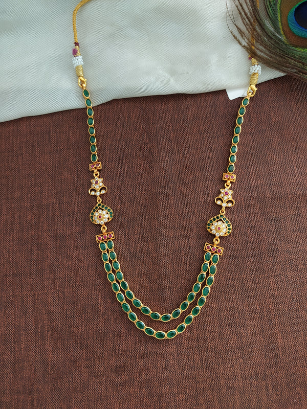 Emerald necklace | Gold jewellery design necklaces, Jewelry design necklace,  Jewelry design