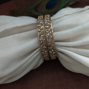 Stunning Polki Mehandi Bangles 