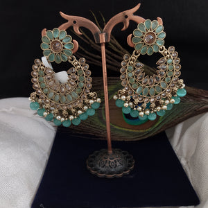 Dazzling Mehandi Style Floral Earrings