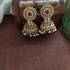 Elegant Mehandi Necklace Set with Beads and Pearl Drops