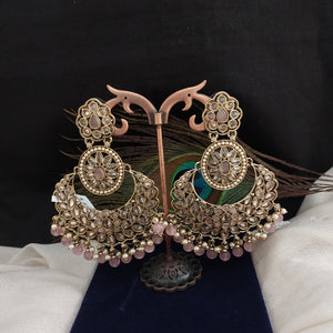 Dazzling Mehandi Style Floral Earrings with Vibrant Color Beads