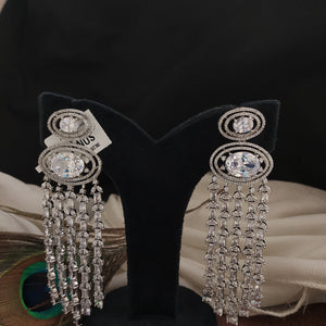 New Luxury Rhinestone Crystal Long Tassel Earrings for Women 