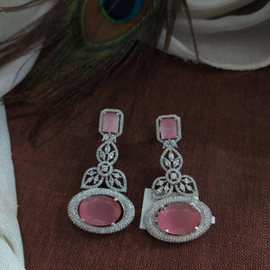 Silver Miscaro Oval & Drop Glossy Earring