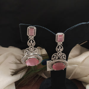 Silver Miscaro Oval & Drop Glossy Earring