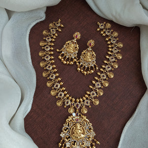 Spiritual Antique Goddess Lakshmi Pendant Necklace Set