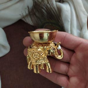 Graceful Simplicity Plain Elephant Kumkum Small Bowl