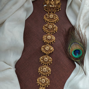 Divine Elegance Lord Krishna Antique Long Hair Choti