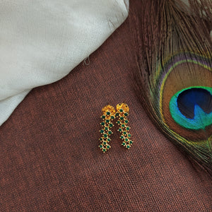 Stunning Gold Plated Zircon Long Haram Set