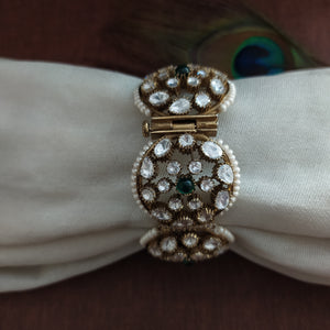 Openable Moissanite Stones Victorian Bangles 