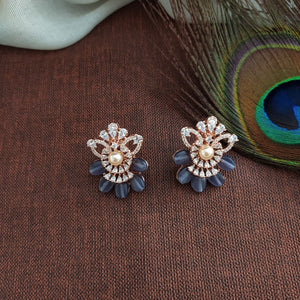 Captivating Rose Gold Stylish Zircon Necklace Set