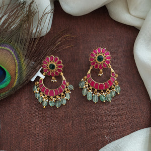 Luxurious Grandeur Jadau Kundan Chandbali Earring
