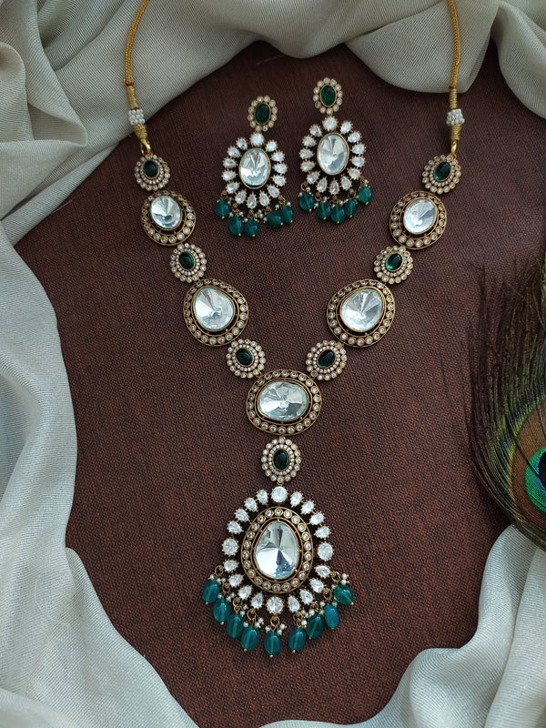 Mesmerizing Big Stones Victorian Necklace Sets South Indian Jewelry Sonal Fashion Jewellery