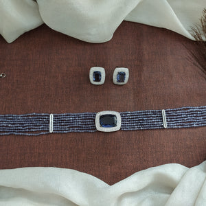 Unveiling Victorian Elegance Having the Center Stone Choker Set