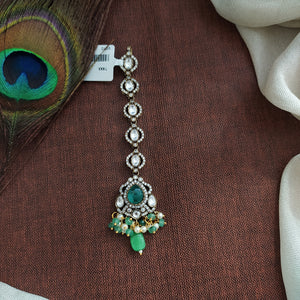 A Timeless Symphony Of Beautiful Victorian Diamond Polki Kundan Tikka Collection 