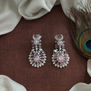 Victorian Baby Pink Designer Earrings