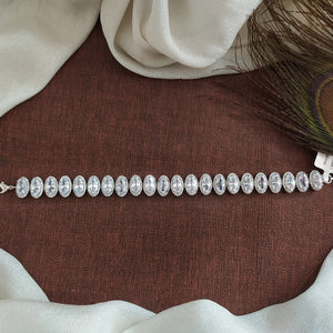 Sparkling Simplicity: The Silver Plated Zircon Stones Amazing Chain Bracelet