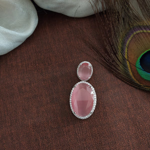 Timeless Brilliance Of Rhodium-Plated Zircon Pendant Sets