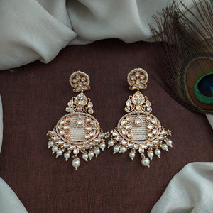 Kundan Long Dangling Earrings