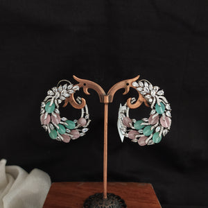 A Touch of Victorian Enchantment Mesmerizing Victorian Diamond Designer Zircon Studs