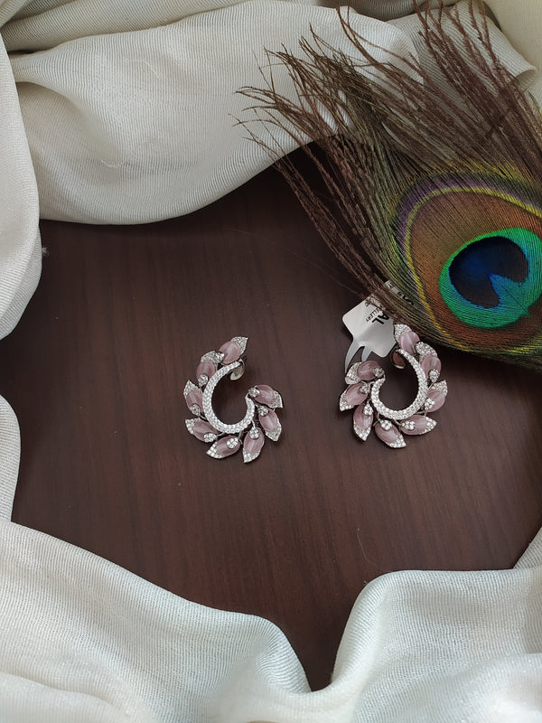 Designer Trendy Studs in Black Rhodium Finish Sonal Fashion Jewellery
