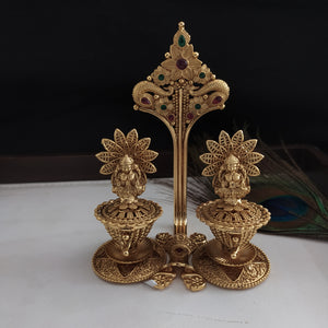 Antique Lakshmi Sindoor Dual Dabi