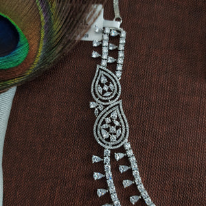 double Layered Zircon Necklace Set