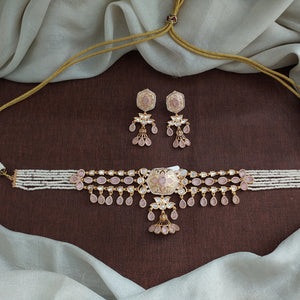 Meenakari Kundan Choker Set
