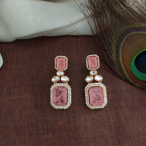 Gold Plated Moissanite Necklace Set