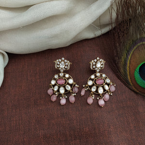 Victorian Necklace Sets with Moissanite Stone Pendant