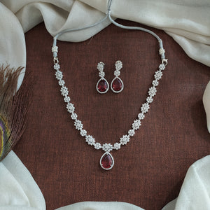 Zircon Diamond Necklace Set