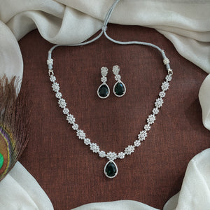 Zircon Diamond Necklace Set