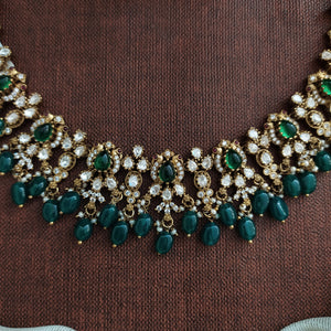 Best Seller Victorian Necklace Set with Jhumki & Bead Hangings | Multiple Colors