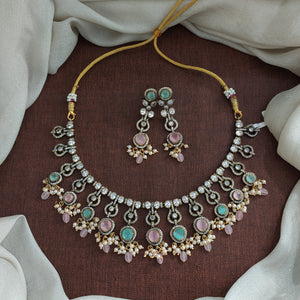 Victorian Moissanite Necklace Set | Elegant Statement Jewellery