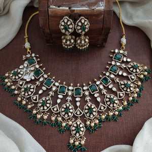 Victorian Moissanite Necklace Set | Elegant Statement Jewellery