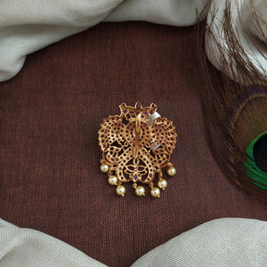 Gandaberunda Kemp Pendant – Traditional South Indian Statement Jewellery