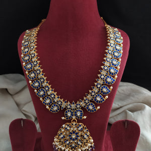 Jadau Kundan Mango Long Haram – Detachable Pendant Multi-Purpose Bridal Jewellery