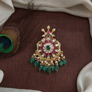 Statement Jadau Kundan Locket – Traditional Heritage Pendant