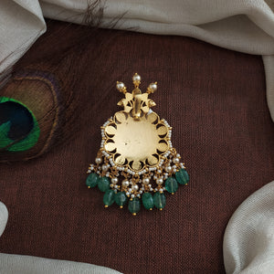 Statement Jadau Kundan Locket – Traditional Heritage Pendant