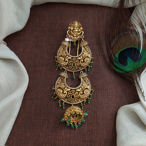 Exquisite Ganesh Jada Billa – Traditional Gold Finish Hair Jewellery