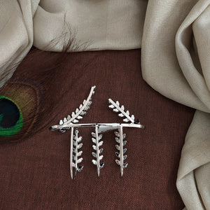 Zircon Hand Accessories / Knuckle Rings – Rhodium Finish Party & Sangeet Jewellery