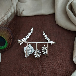 Zircon Hand Accessories / Knuckle Rings – Rhodium Finish Party & Sangeet Jewellery